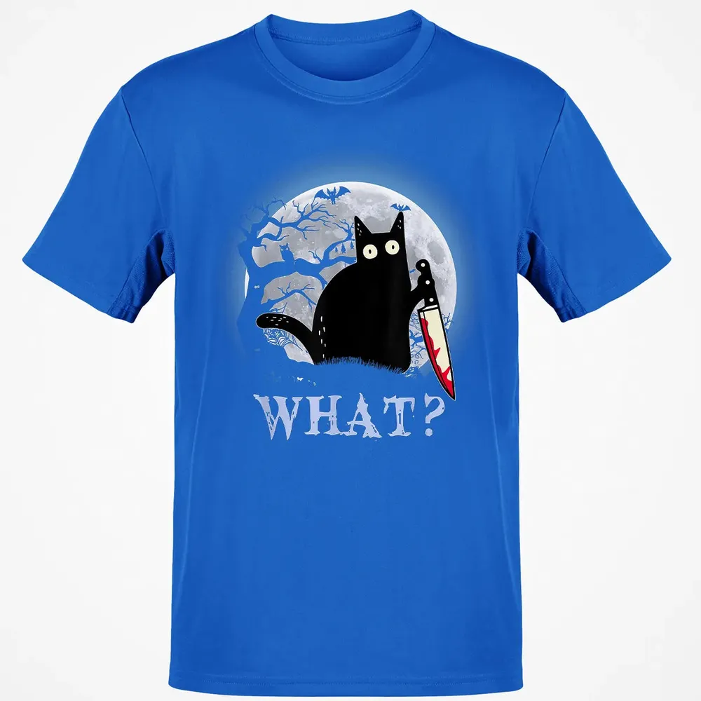 Cat What? Murderous Halloween Classic Unisex T-Shirt - 12