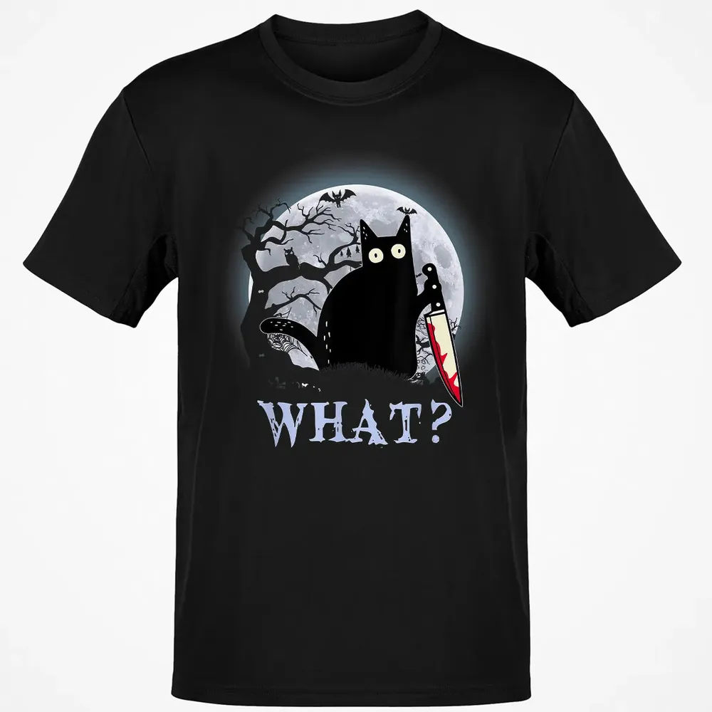 Cat What? Murderous Halloween Classic Unisex T-Shirt - 2