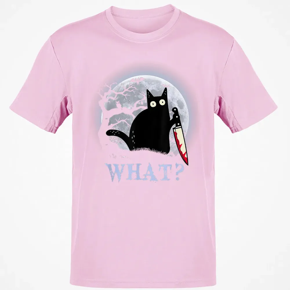 Cat What? Murderous Halloween Classic Unisex T-Shirt - 6