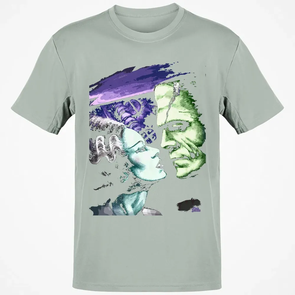 Bride & Frankie Monsters in Love Classic Unisex T-Shirt - 3