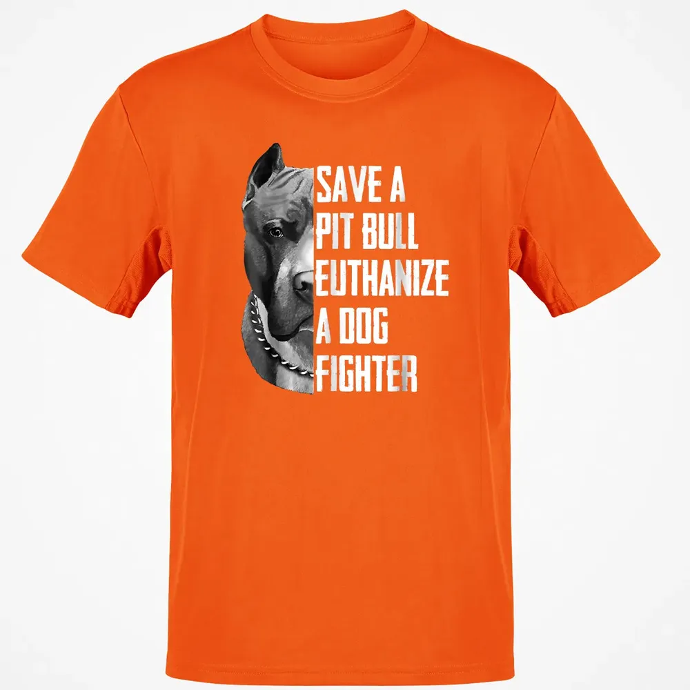 Save A Pitbull Euthanize A Dog Fighter  for Women Men Classic Unisex T-Shirt - 9
