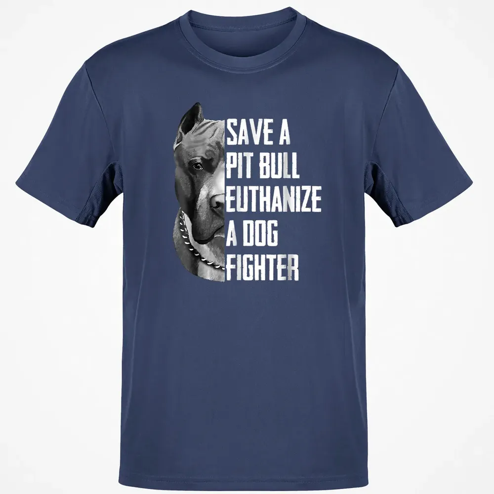 Save A Pitbull Euthanize A Dog Fighter  for Women Men Classic Unisex T-Shirt - 8