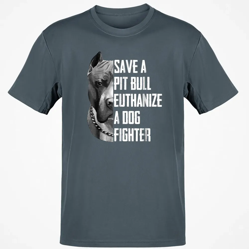 Save A Pitbull Euthanize A Dog Fighter  for Women Men Classic Unisex T-Shirt - 4