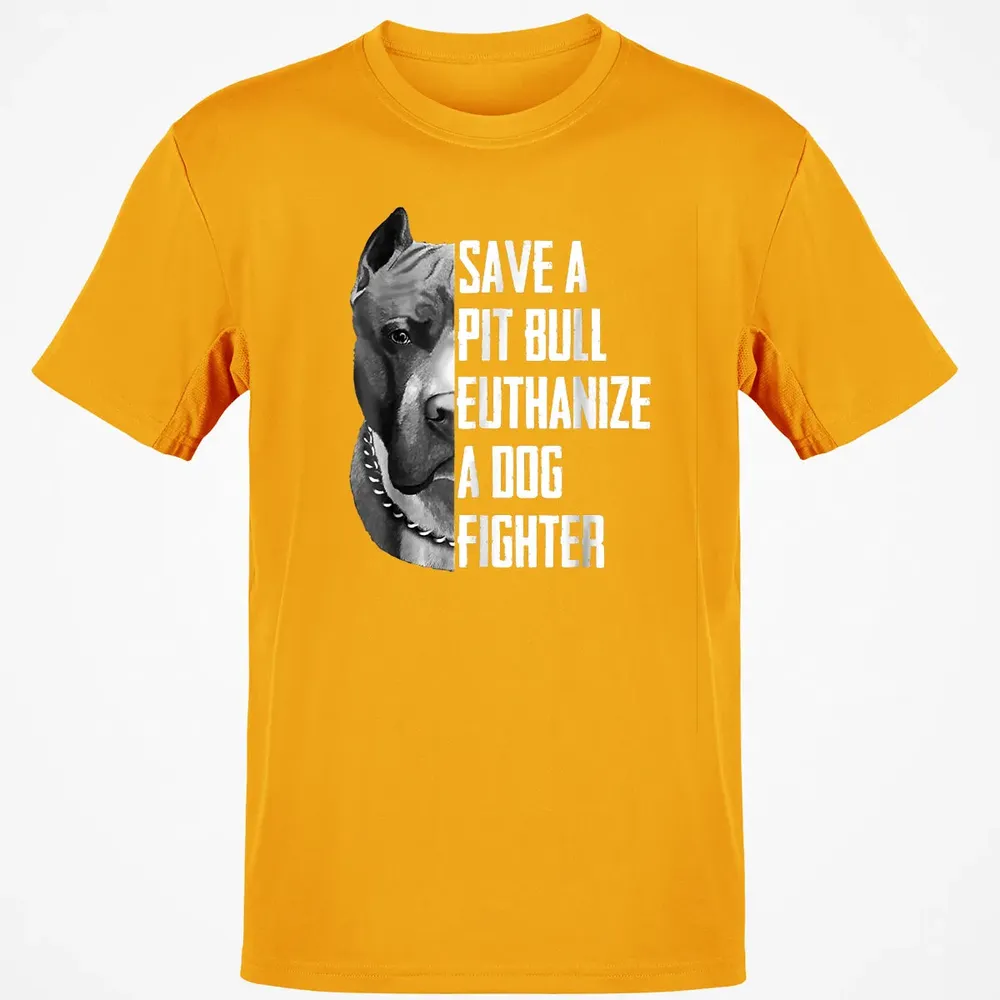 Save A Pitbull Euthanize A Dog Fighter  for Women Men Classic Unisex T-Shirt - 5