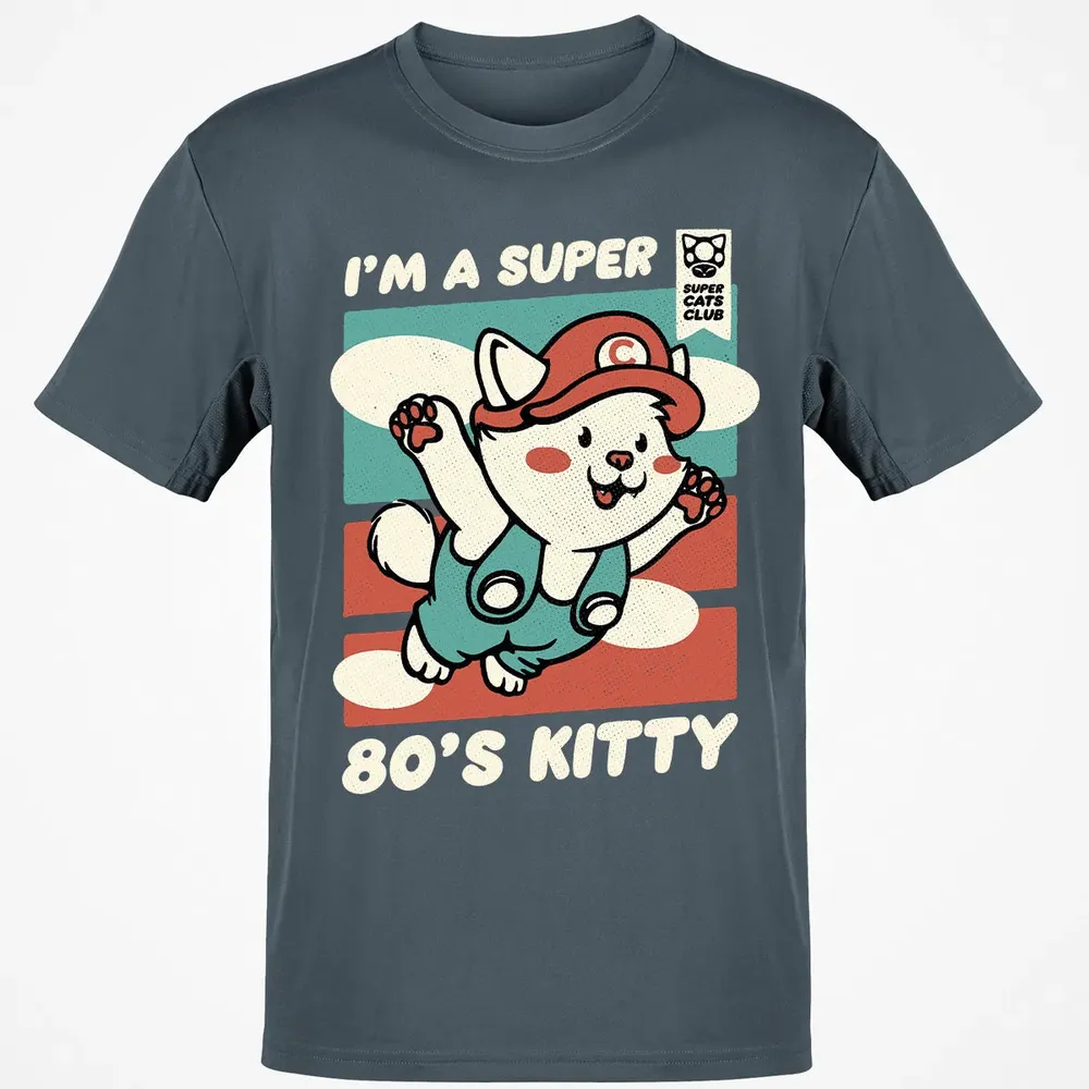 Super 80's Kitty Classic Unisex T-Shirt - 4