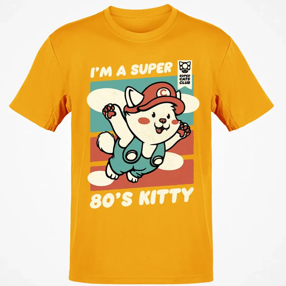 Super 80's Kitty Classic Unisex T-Shirt - 5