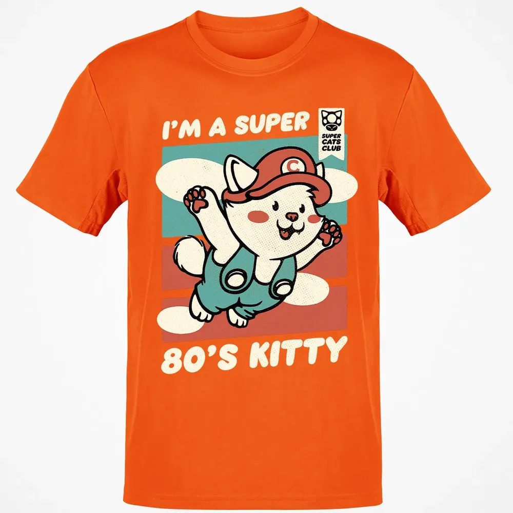 Super 80's Kitty Classic Unisex T-Shirt - 9