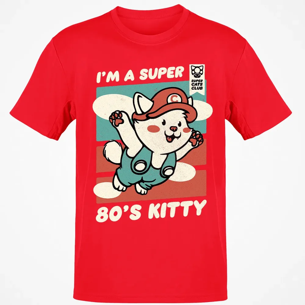 Super 80's Kitty Classic Unisex T-Shirt - 11