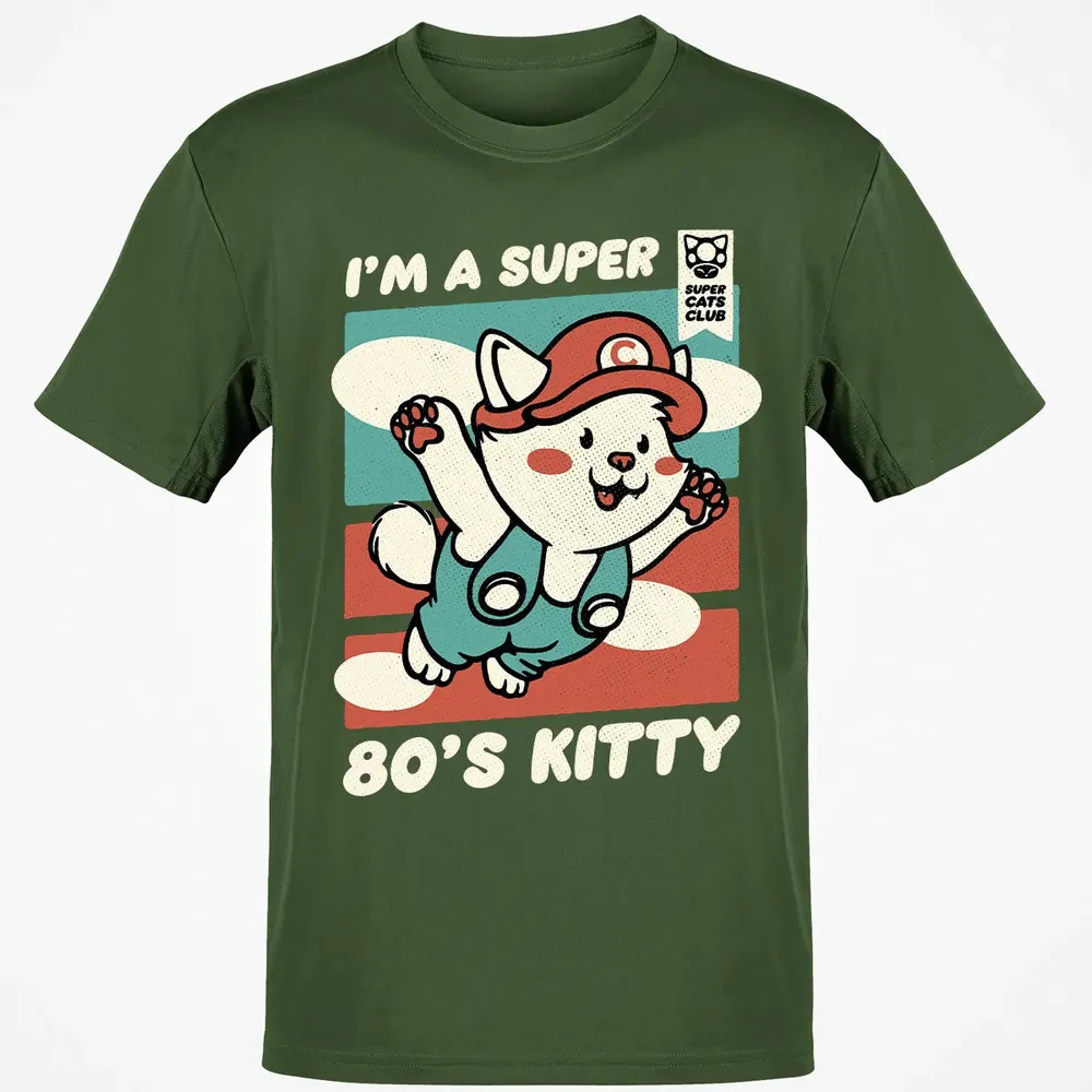Super 80's Kitty Classic Unisex T-Shirt - 7