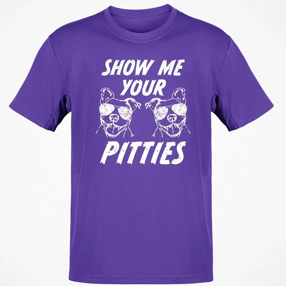Show me your pitties  funny pitbull dog mens women Classic Unisex T-Shirt - 10