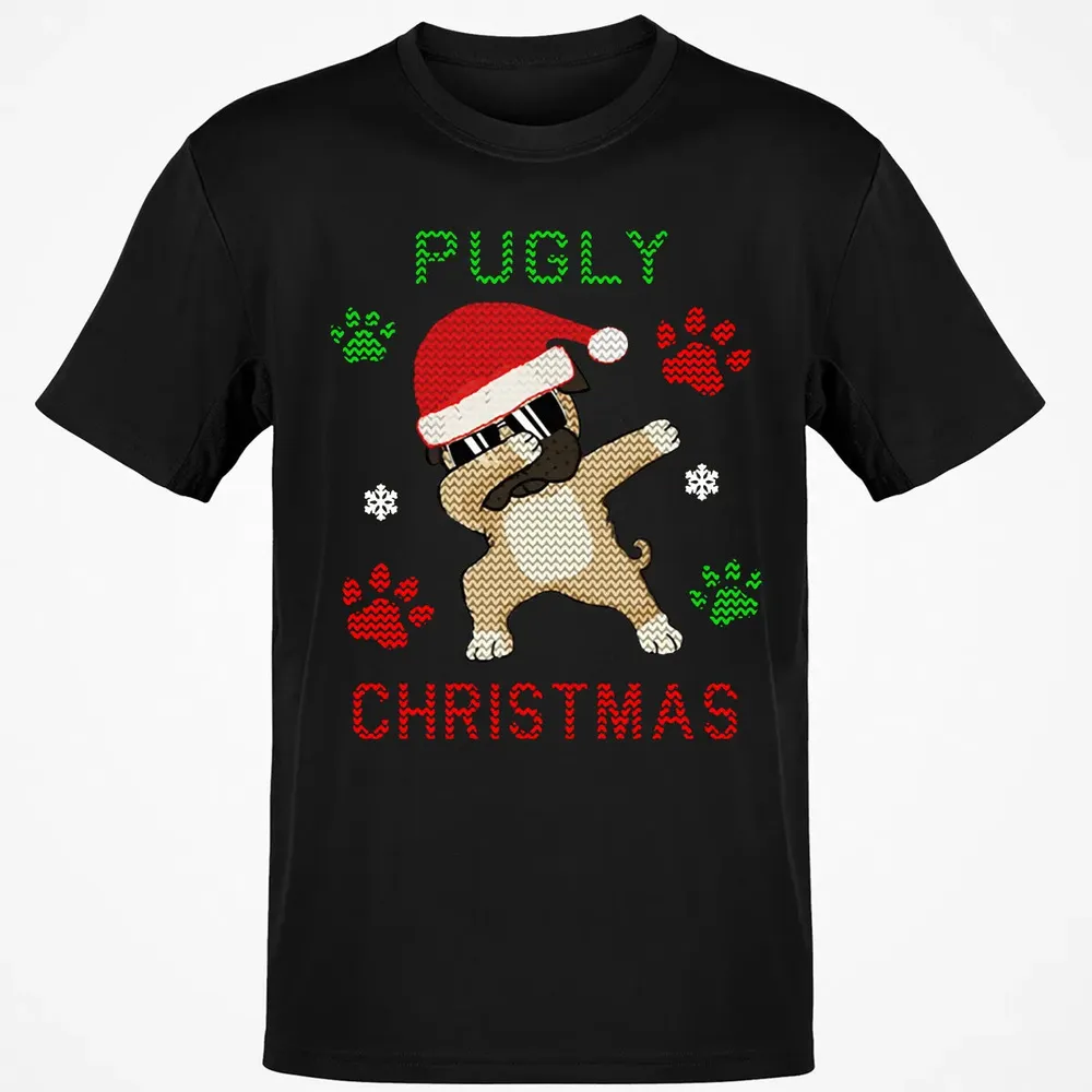 Pugly Christmas Classic Unisex T-Shirt - 2