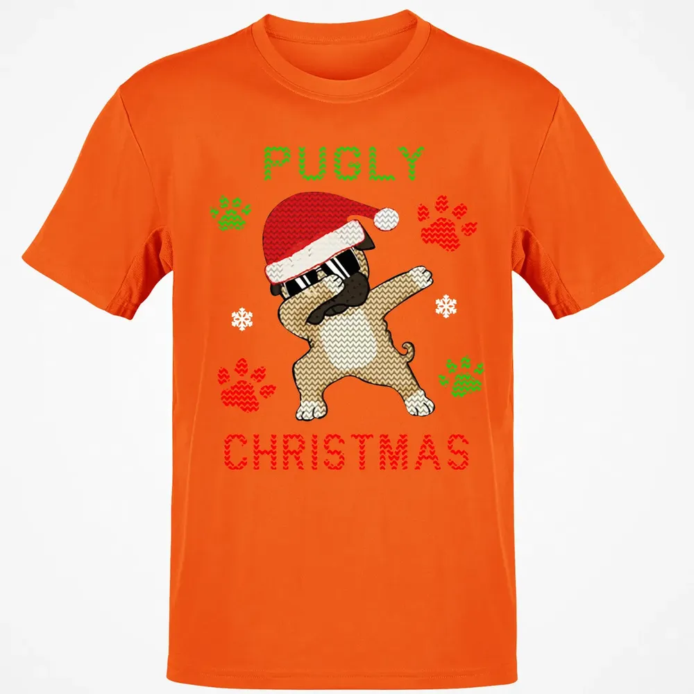 Pugly Christmas Classic Unisex T-Shirt - 9