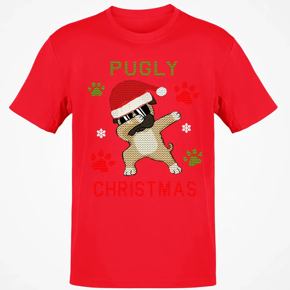 Pugly Christmas Classic Unisex T-Shirt - 11