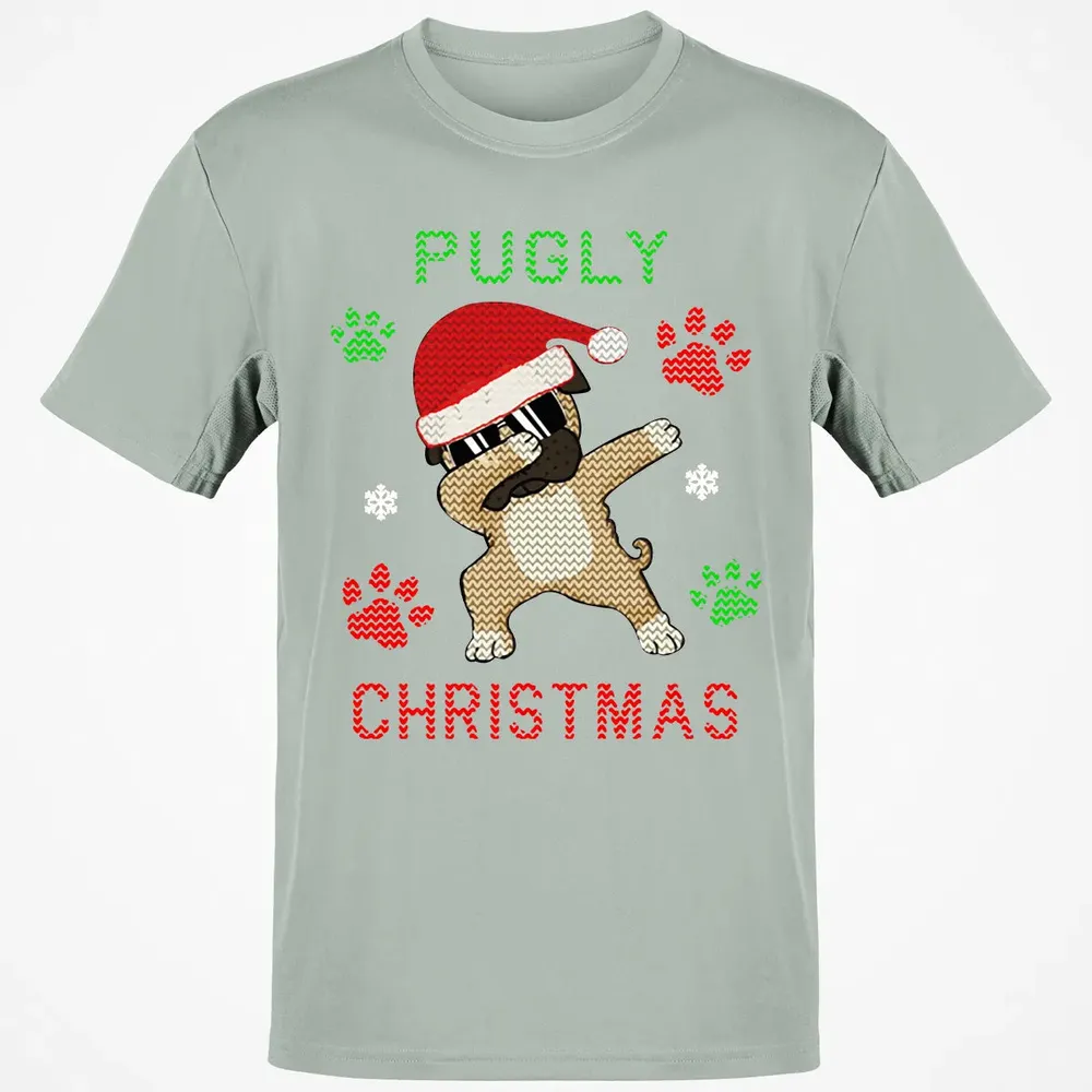 Pugly Christmas Classic Unisex T-Shirt - 3
