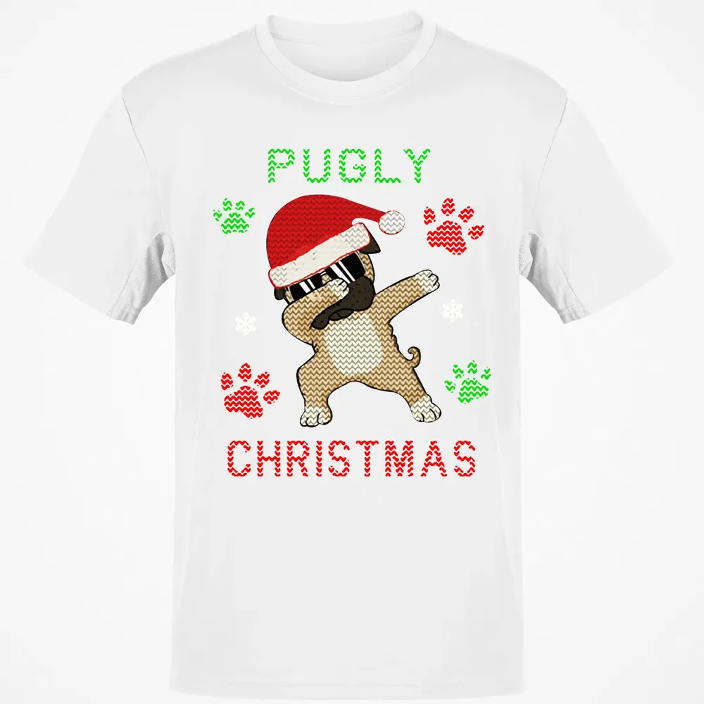 Pugly Christmas Classic Unisex T-Shirt - 13
