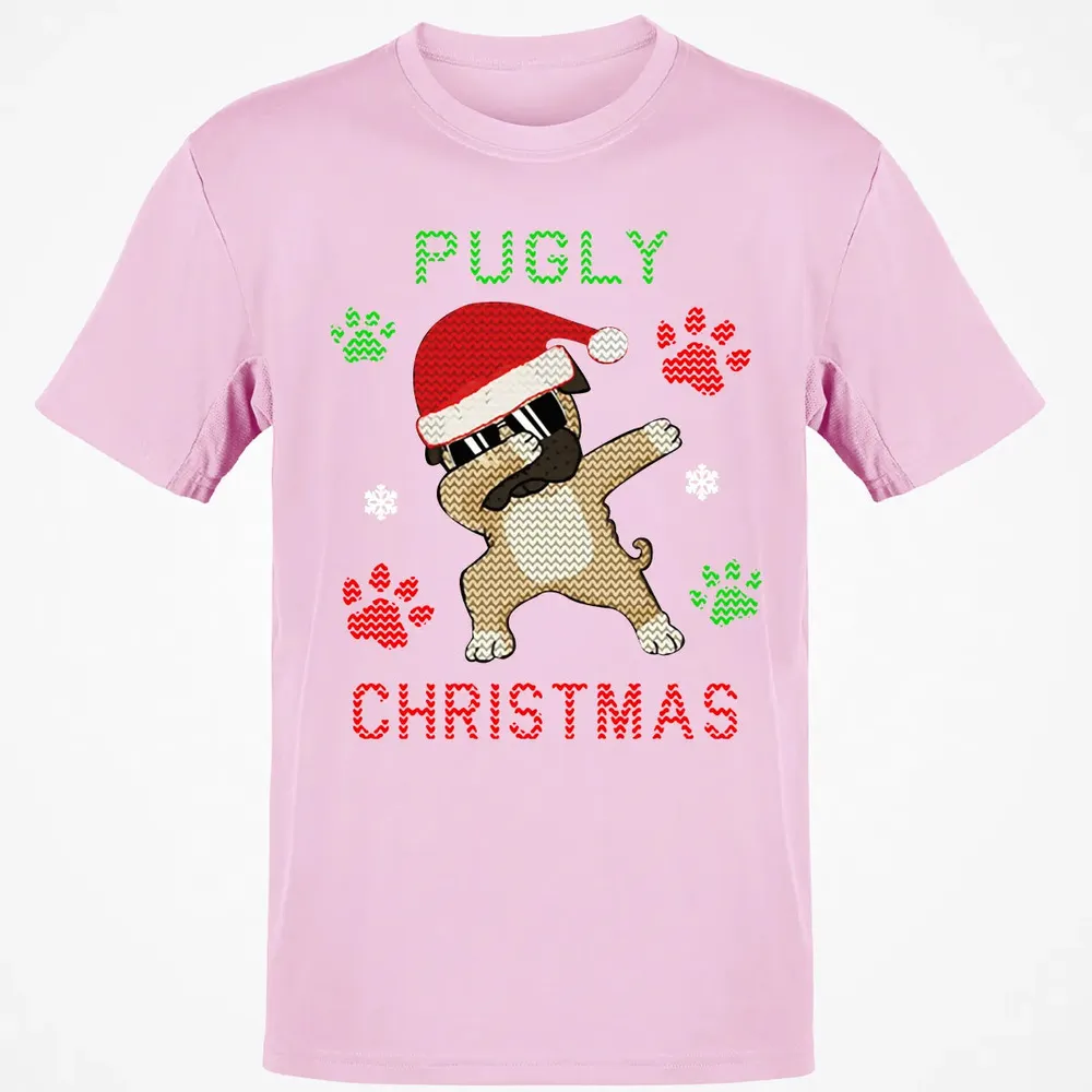 Pugly Christmas Classic Unisex T-Shirt - 6