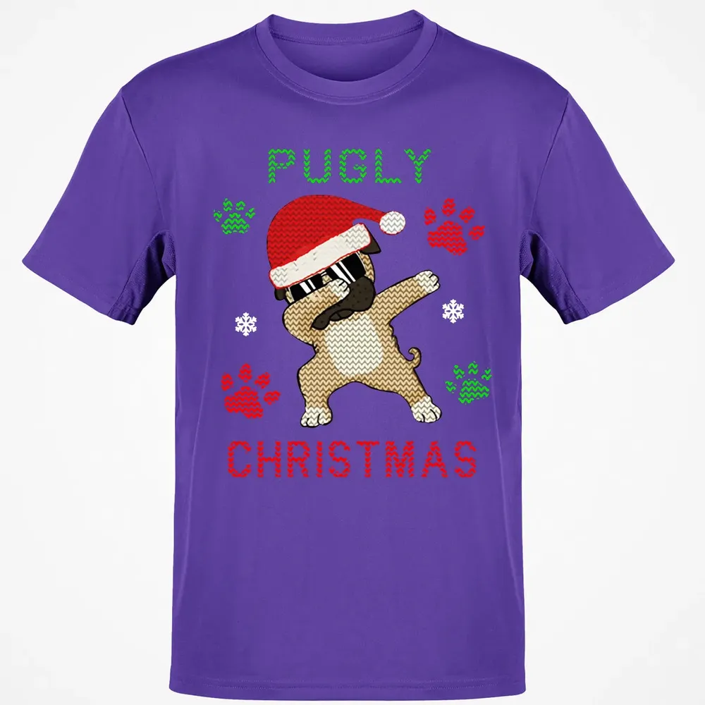 Pugly Christmas Classic Unisex T-Shirt - 10