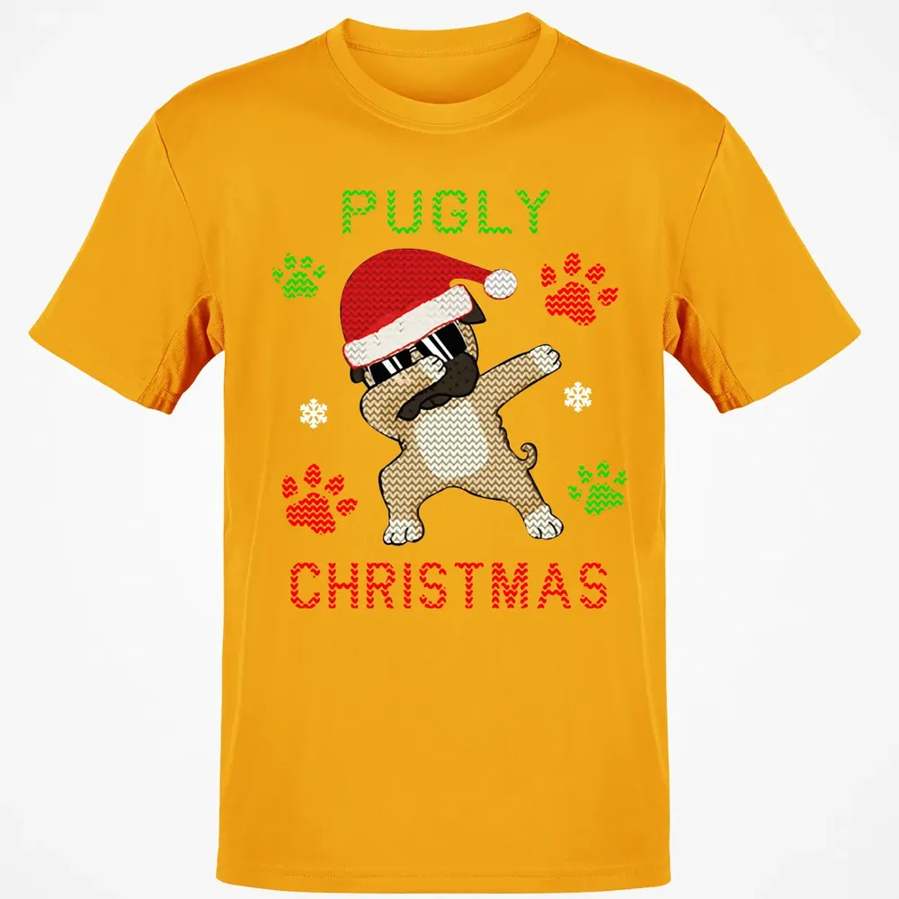 Pugly Christmas Classic Unisex T-Shirt - 5