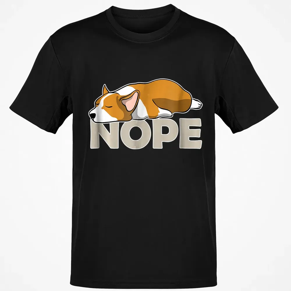 Nope Lazy Corgi Classic Unisex T-Shirt - 2