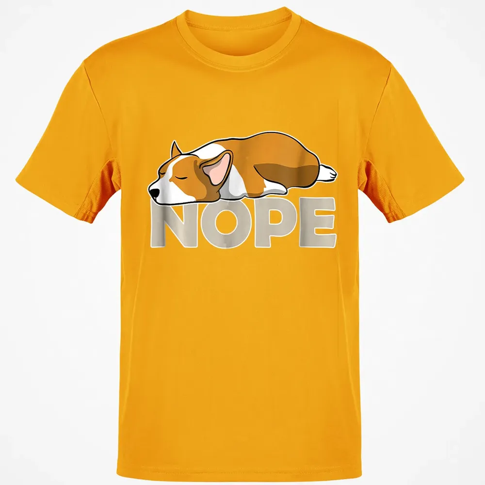 Nope Lazy Corgi Classic Unisex T-Shirt - 5