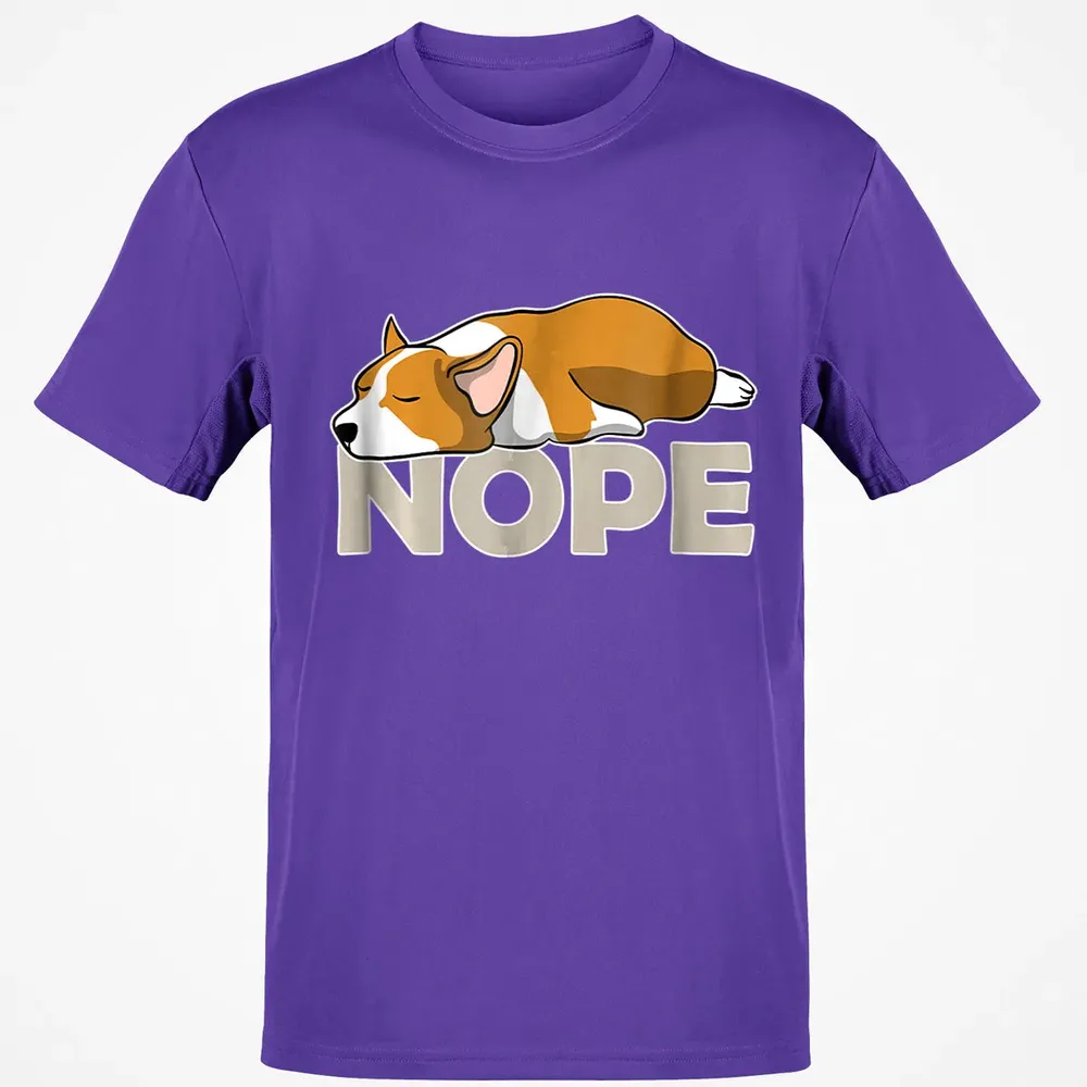Nope Lazy Corgi Classic Unisex T-Shirt - 10
