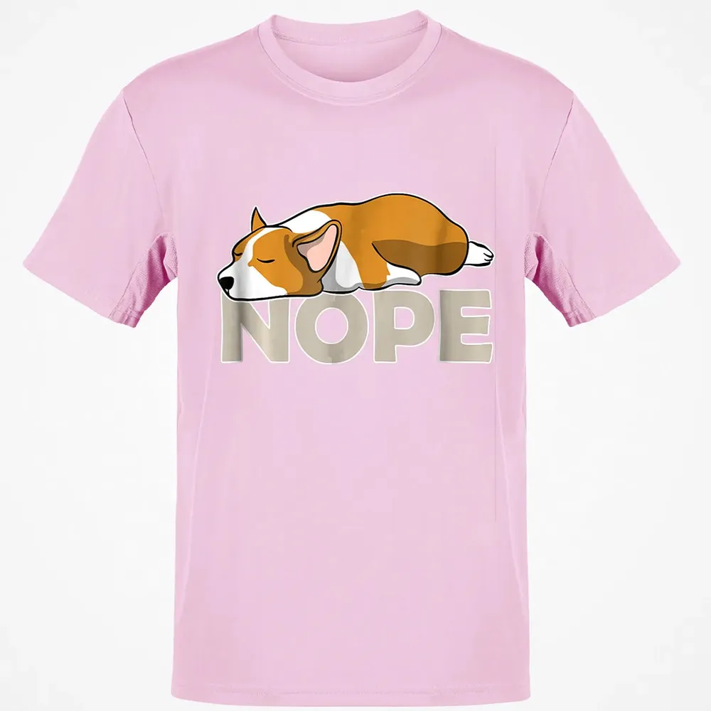 Nope Lazy Corgi Classic Unisex T-Shirt - 6