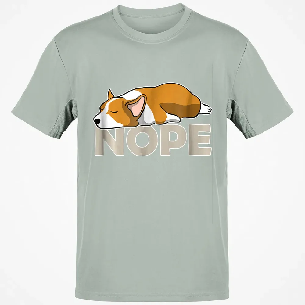 Nope Lazy Corgi Classic Unisex T-Shirt - 3