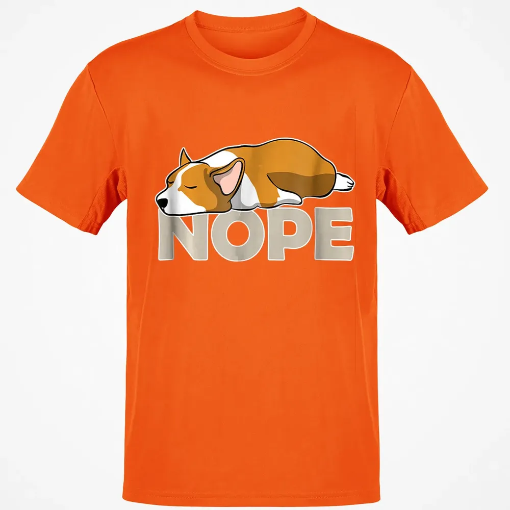 Nope Lazy Corgi Classic Unisex T-Shirt - 9