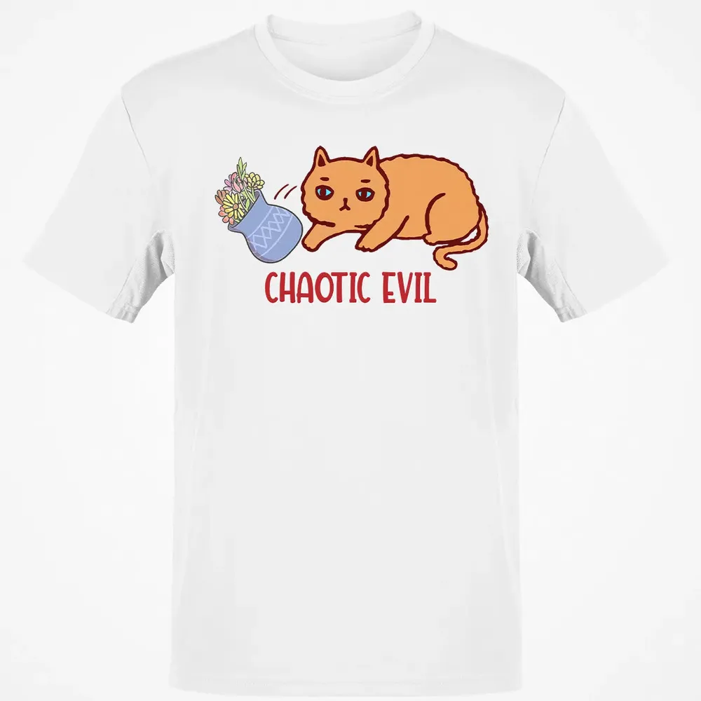 Chaotic Evil Cat Classic Unisex T-Shirt - 13