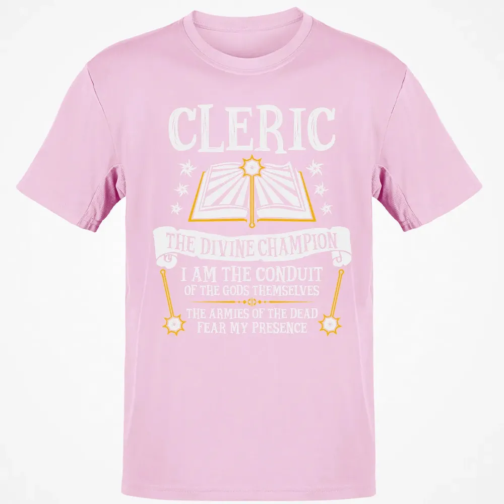 CLERIC, THE DIVINE CHAMPION (Black) Classic Unisex T-Shirt - 6