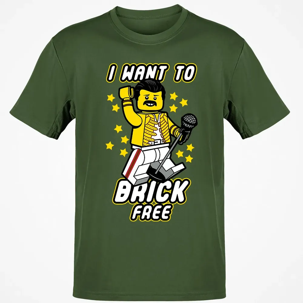 I Want to Brick Free Classic Unisex T-Shirt - 7