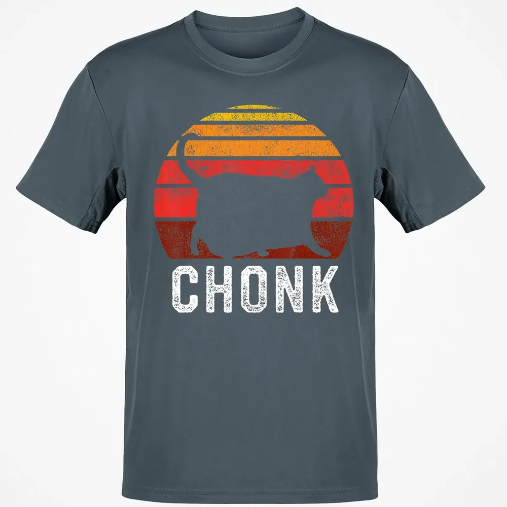 Funny Fat Cats Meme, Chonk Cat Classic Unisex T-Shirt - 4