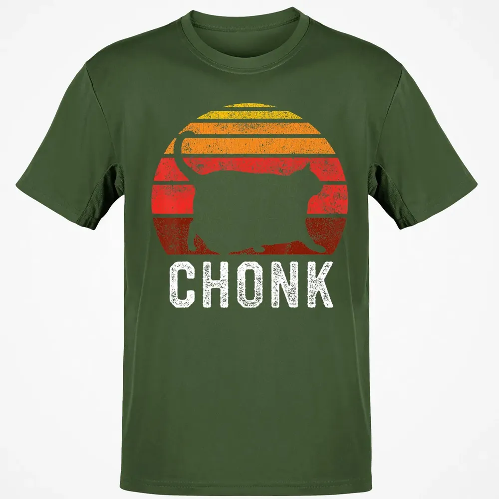 Funny Fat Cats Meme, Chonk Cat Classic Unisex T-Shirt - 7