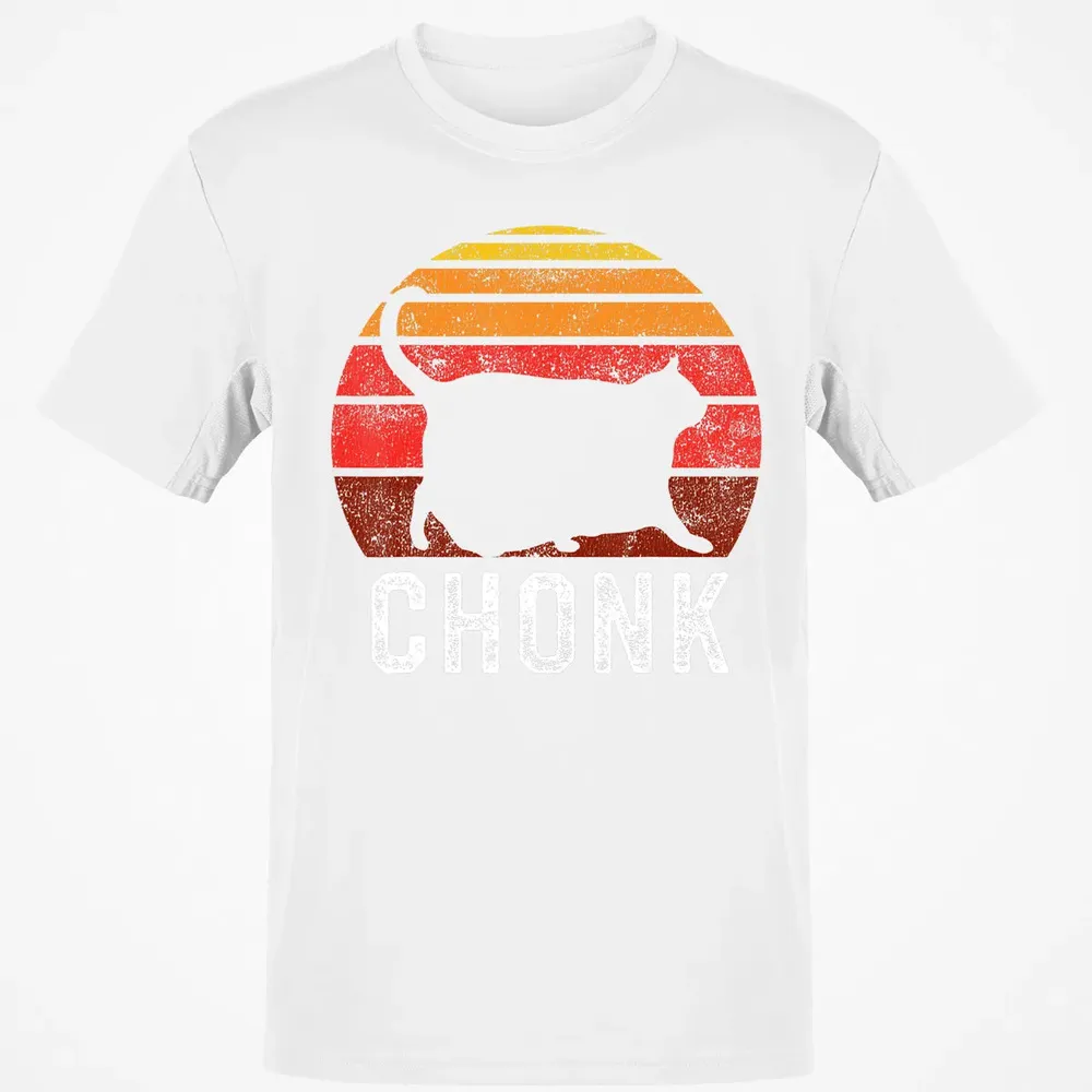 Funny Fat Cats Meme, Chonk Cat Classic Unisex T-Shirt - 13
