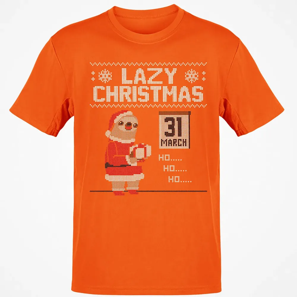 Lazy Christmas Classic Unisex T-Shirt - 9