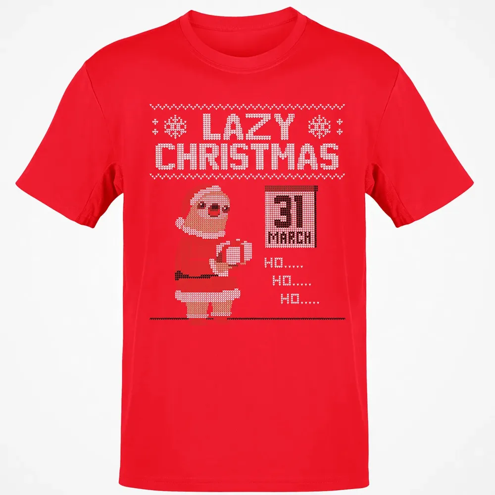 Lazy Christmas Classic Unisex T-Shirt - 11