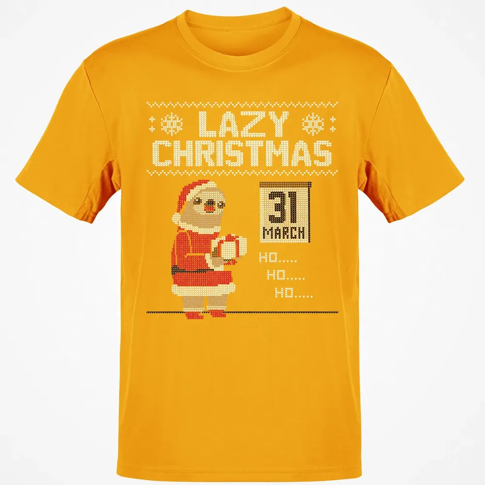 Lazy Christmas Classic Unisex T-Shirt - 5