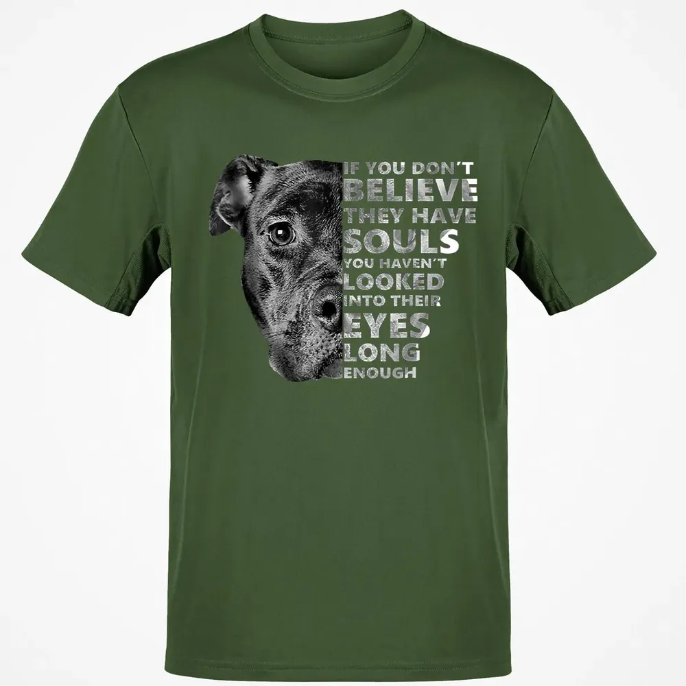 Soul Pitbull I Love Pitbull  Dog Lover Gift Classic Unisex T-Shirt - 7