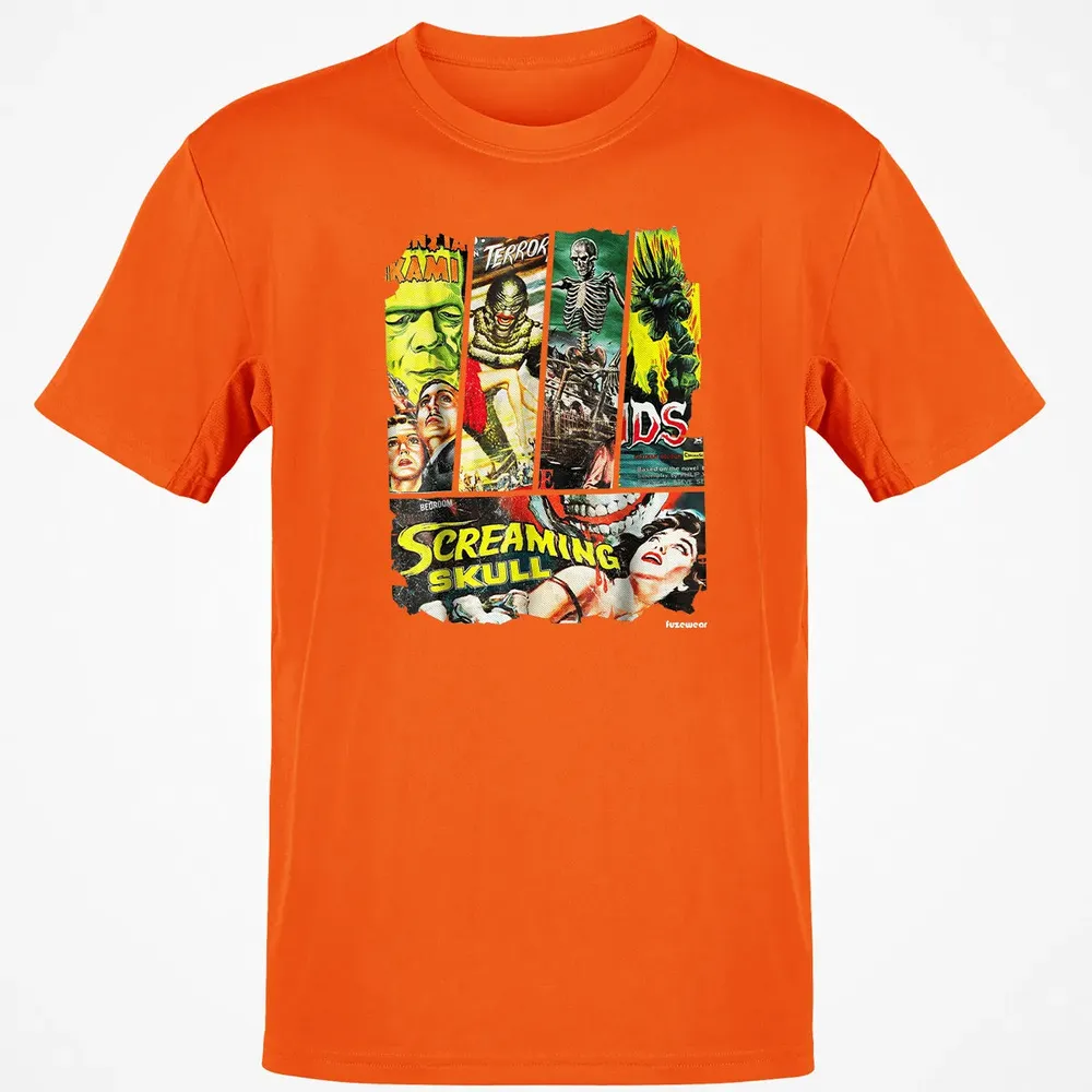 Vintage Style Sci Fi Horror Movie Poster Collage Classic Unisex T-Shirt - 9