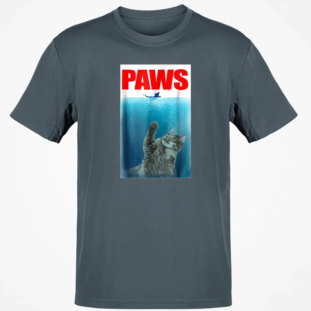 Paws Cat and Mouse  Cute Funny Cat Lover Classic Unisex T-Shirt - 4