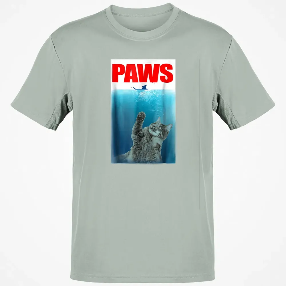 Paws Cat and Mouse  Cute Funny Cat Lover Classic Unisex T-Shirt - 3