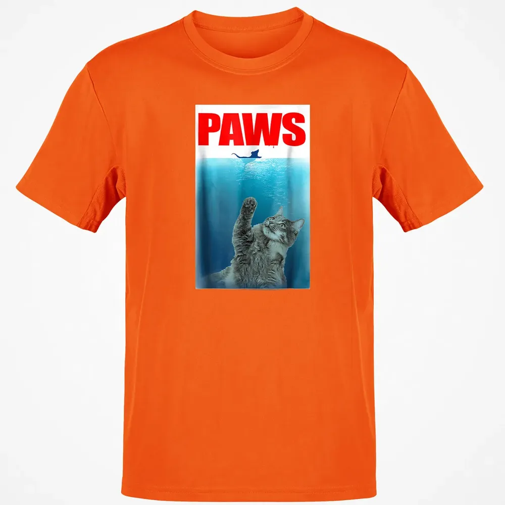 Paws Cat and Mouse  Cute Funny Cat Lover Classic Unisex T-Shirt - 9