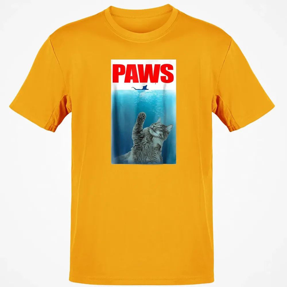 Paws Cat and Mouse  Cute Funny Cat Lover Classic Unisex T-Shirt - 5