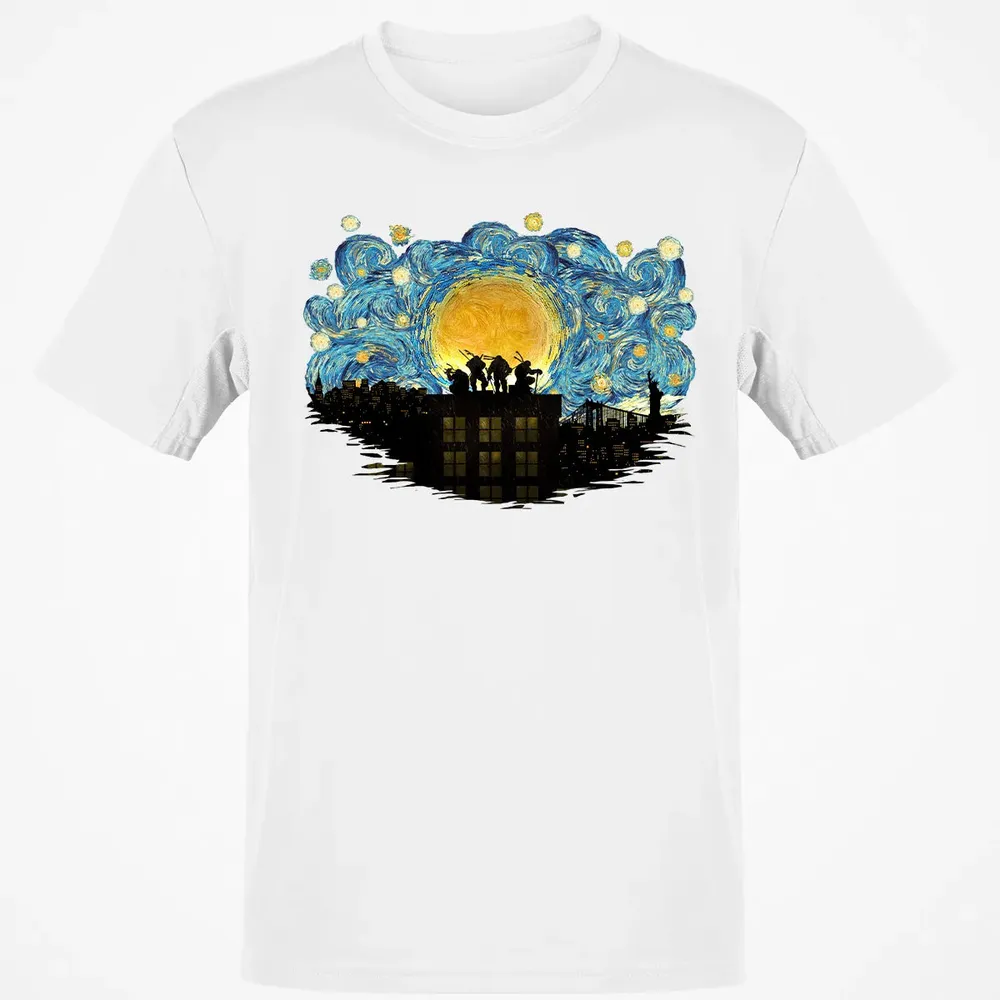 TMNT Starry Night Classic Unisex T-Shirt - 13