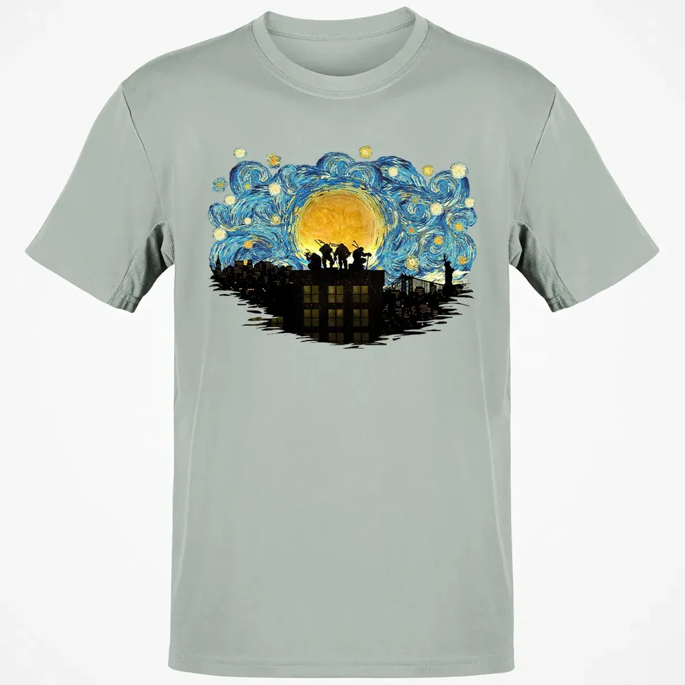 TMNT Starry Night Classic Unisex T-Shirt - 3