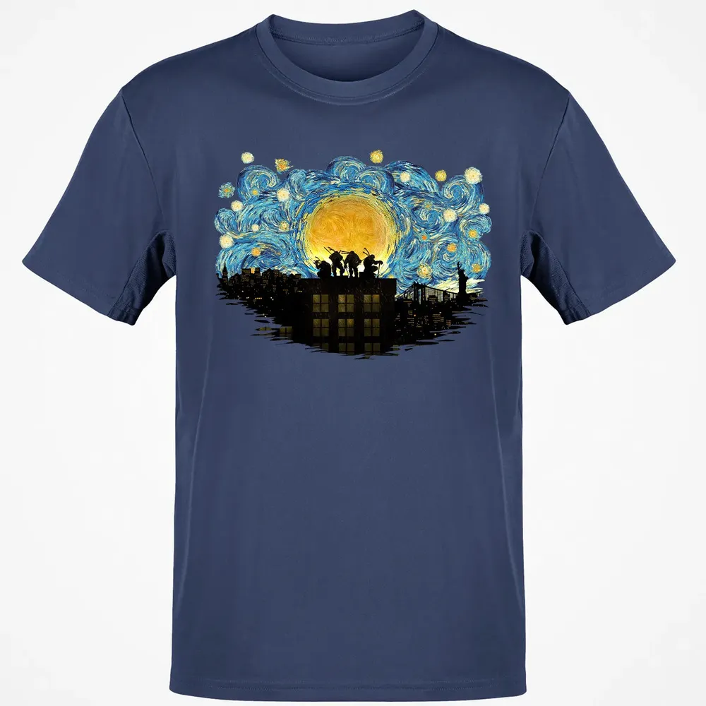 TMNT Starry Night Classic Unisex T-Shirt - 8