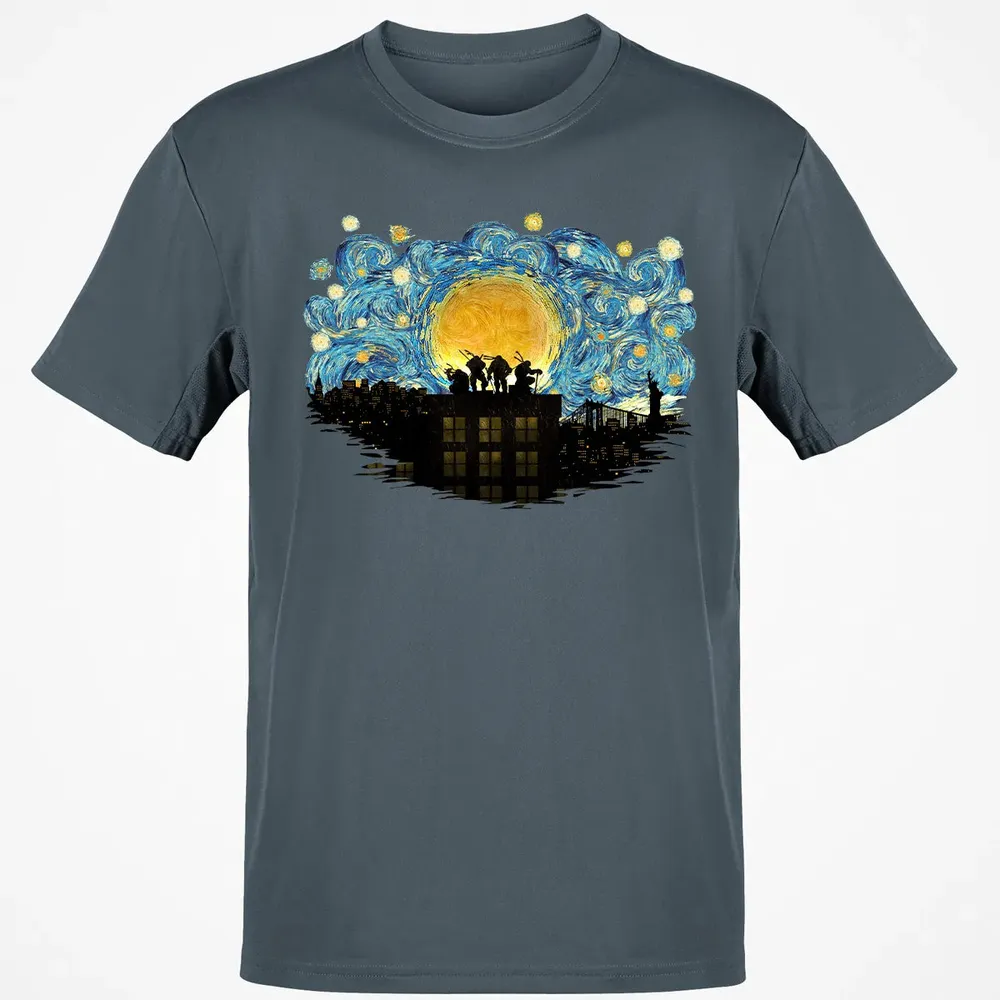 TMNT Starry Night Classic Unisex T-Shirt - 4