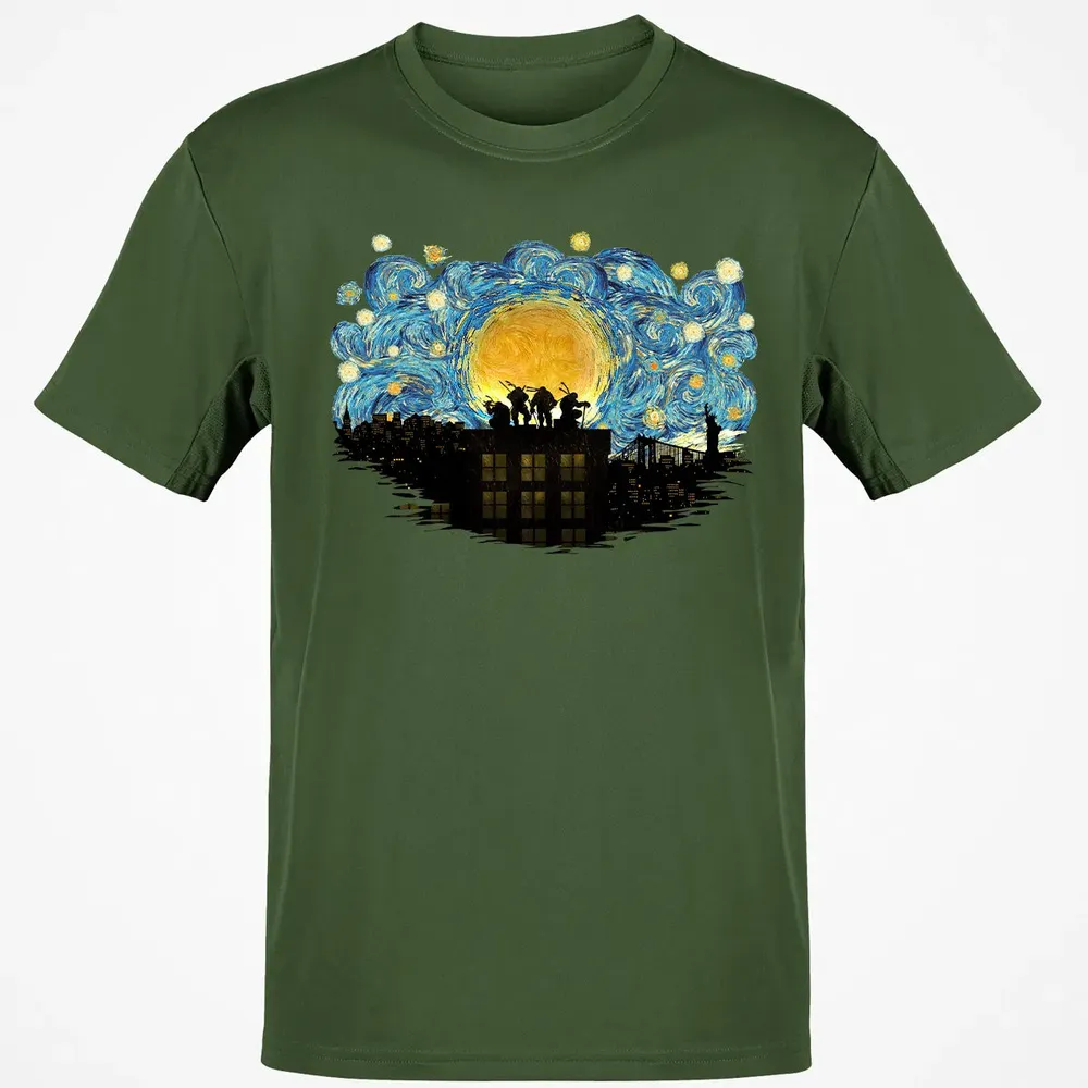 TMNT Starry Night Classic Unisex T-Shirt - 7