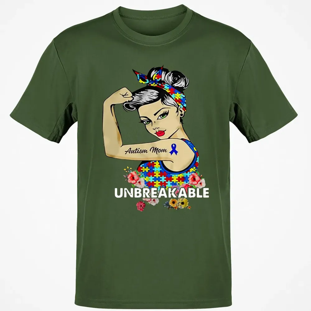 Autism Mom - Unbreakable Classic Unisex T-Shirt - 7