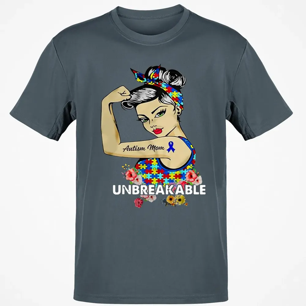 Autism Mom - Unbreakable Classic Unisex T-Shirt - 4